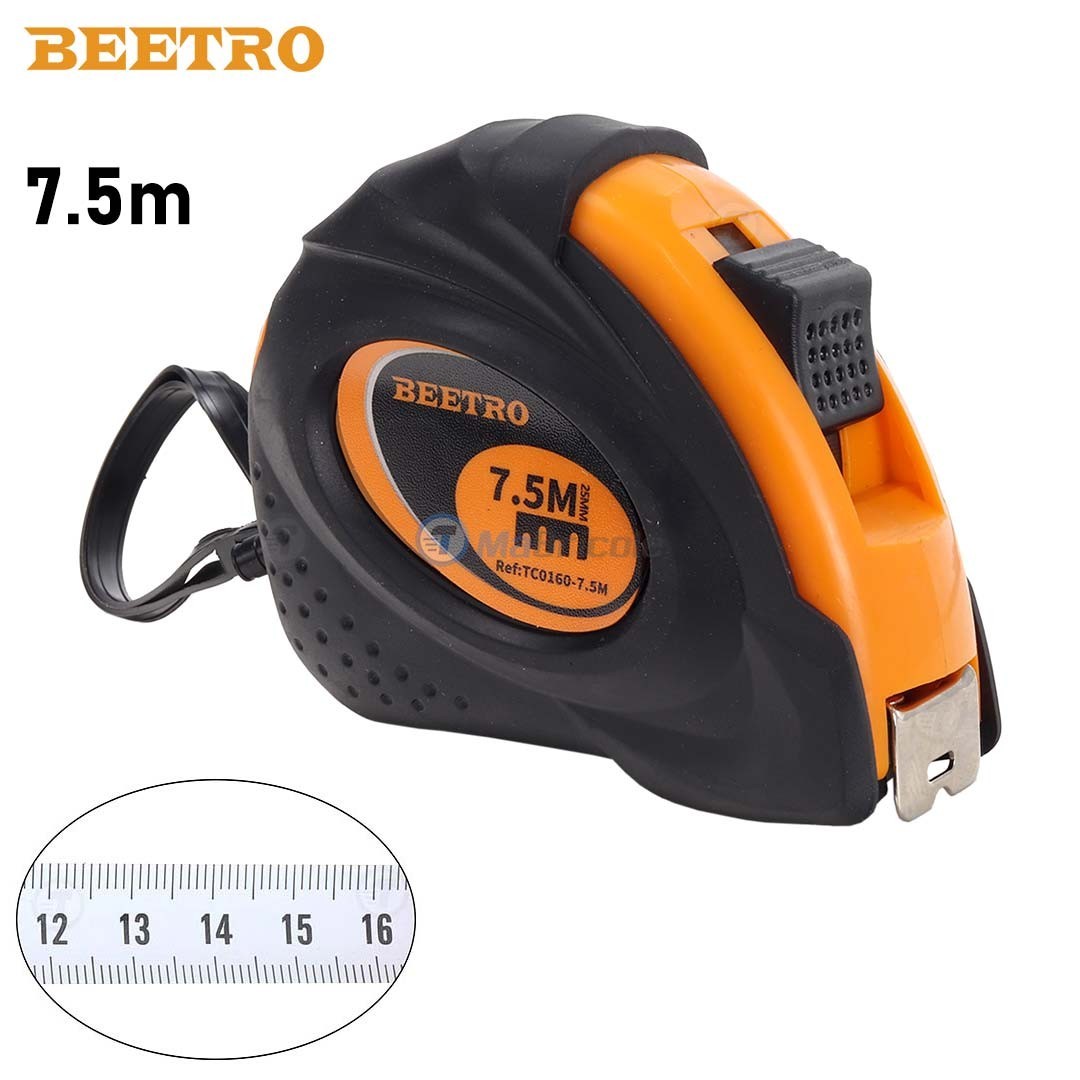 Mètre à ruban 7,5m 25mm NOIR BEETRO