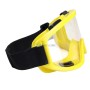 Lunettes de protection transparent anti buée, Anti-poussière étanche, monture Jaune , Bande réglable S-227-100JAUNE