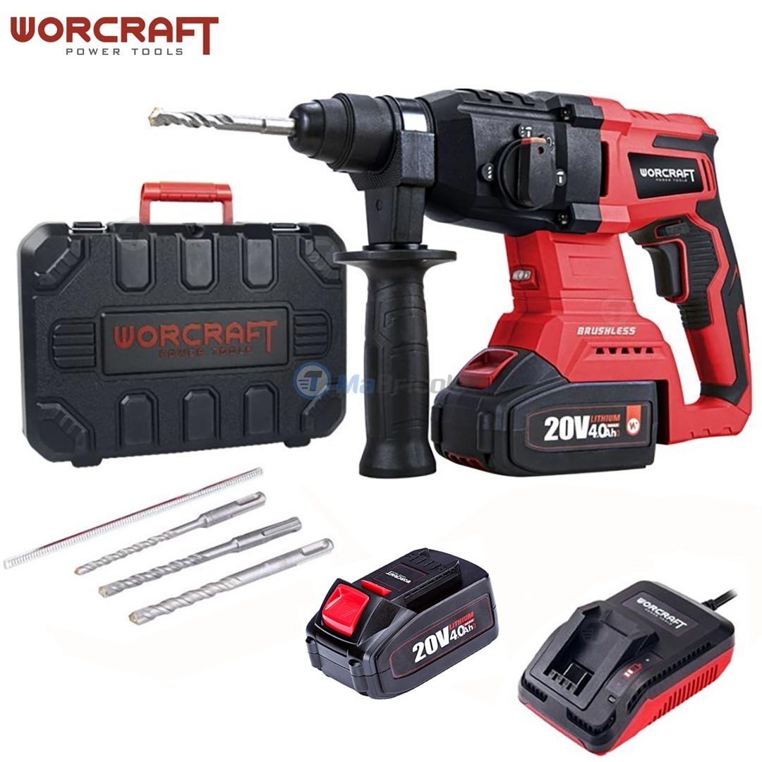 Marteau Perforateur Sans Fil Avhrit 4,2J - 2 Batteries 5.0Ah - Moteur Sans Balais - SDS Plus - Pour Pros Et Bricoleurs