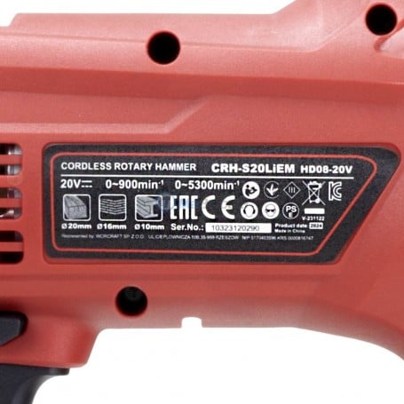 Avhrit 21v Marteau Perforateur Sans Fil - 2 Batteries, Moteur Sans