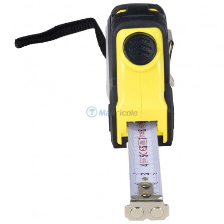 Mètre Ruban Automatique 5 M X 25 Mm - Verrouillage Auto, Acier Carbone, étanche - Pour Bricolage, Menuiserie
