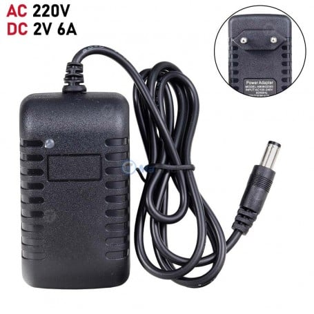 MaBricole | | Batteries et chargeur | Chargeur, Transformateur AC/DC, Adaptateur secteur AC 220V- DC 6V 2A | AB0602000