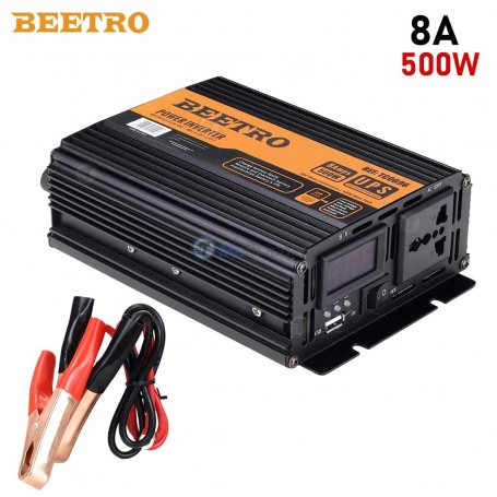 Convertisseur électronique 12VDC/220V AC 500W 8A BEETRO | Batteries et chargeur | MaBricole Algérie