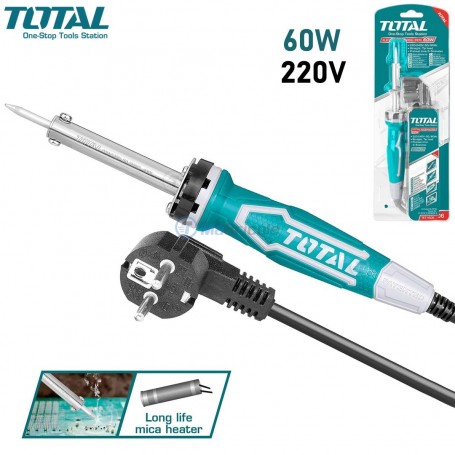 Fer à souder électrique 60w 220V TOTAL | TET1606 | Outils de soudage | MaBricole Algérie