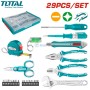 Ensemble d'outils à main 29Pcs avec valise TOTAL | THKTV02H291 | Coffret multi-outils | MaBricole Algérie