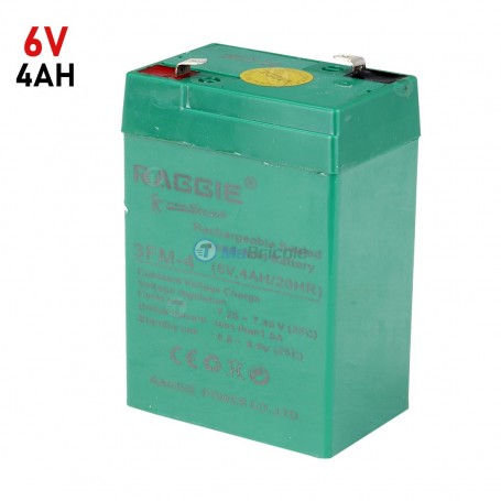 Batterie rechargeable au plomb scellée 6V 4AH RAGGIE | Batteries et chargeur | MaBricole Algérie