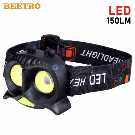 Lampe torche frontale, Lampe de tête LED Hibou 150LM BEETRO | Lampe portative | MaBricole Algérie