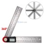 MaBricole | | Mesure et contrôle | Equerre rapporteur d'angle numérique 360° 400mm AM10 en inox | AM10