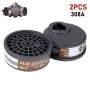 MaBricole | ASL | Protection respiratoires | 2Pcs filtre à gaz, vapeur, particules pour masque 308A ASL | Y1000H