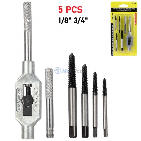 Jeu d'extracteurs de vis 1/8"-3/4" 5PCs avec Pognée | Autre outils | MaBricole Algérie