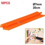 Tubes colle silicone Ø 7mm 20cm 10Pcs Orange | Fixation | MaBricole Algérie