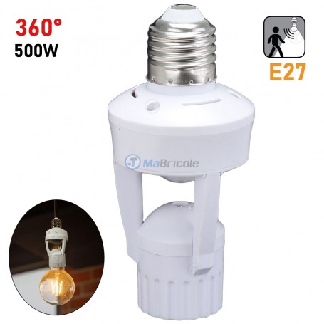 Douille avec détecteur de mouvement 360° 500W E27 CODOTA | Empoule, lampe led et spots | MaBricole | Algérie