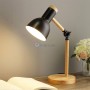 Lampe de bureau filaire en bois hêtre, deuille E27 avec interrupteur | Empoule, lampe led et spots | MaBricole Algérie