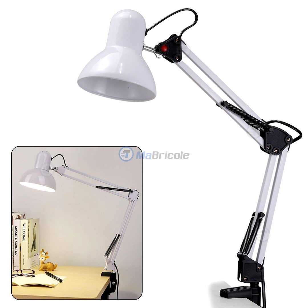 Pince De Fixation Pour Lampe De Table - Support Universel En Alliage, Base 12,5 Mm, Dimensions 6,3x6,8x2 Cm