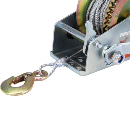 Câble Treuil Acier Galvanisé 4mm X 12m - Résistance 2000 Lb - Pour Levage, Bricolage, Usage Domestique
