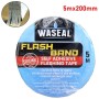 Flash bande, ruban auto-adhésif étanche en aluminium Imperméable à l'eau 5m*200mm WASEAL | Fixation | MaBricole Algérie