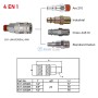 Coupleur Rapide D'Air S31-40SMA , Raccord pneumatique universel Filetage mâle 1/2" PT 20Bar THB | S31-40SMA | Pour outillage à air comprimé | MaBricole Algérie