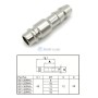 Embout cannelé pour tuyau D'Air ID. 9mm, Coupleur Rapide universel S31-30PHA Longueur 45mm 20Bar THB | Pour outillage à air comprimé | MaBricole Algérie