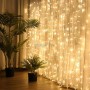 Jeux de lumières décoratives Rideau Transparent 160 LED 3*2,4m Lumière Blanche chaude | Empoule, lampe led et spots | MaBricole Algérie