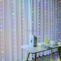 Jeux de lumières décoratives Rideau Transparent 160 LED 3*2,4m Lumière multi-couleur | Empoule, lampe led et spots | MaBricole Algérie