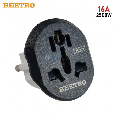 Adaptateur prise électrique universelle 16A 2500W Max BEETRO | Accessoires d'électricité | MaBricole Algérie