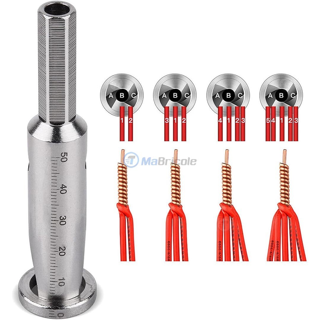 Pince à Dénuder Pour Perceuse à Dénuder Et Tordre - Réglable - Pour