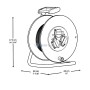 Rallonge et enrouleur électrique 20m 3*1,5mm câbles en cuivre CROWN | Rallonge et multiprise | MaBricole Algérie
