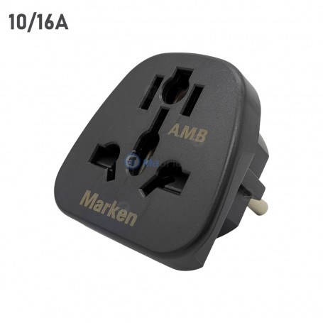 Adaptateur prise électrique universelle 10/16A MARKEN | Accessoires d'électricité | MaBricole Algérie