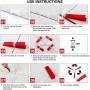 Système de nivellement de Faïence et carrelage, kit niveleur 1mm 100 PCS | SNFC1-100PC | Autre outils | MaBricole Algérie