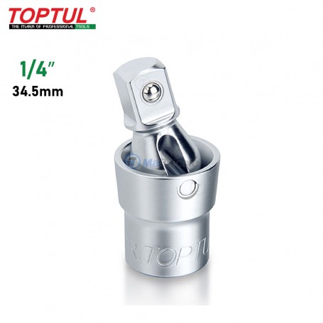 Adaptateur articulé universel, Rotule universelle à 45° 1/4″ 34.5mm TOPTUL | Clé et douille | MaBricole Algérie