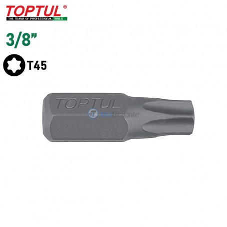 Embouts à insérer en étoile à tige hexagonale T45x30mm TOPTUL | Pour perceuse et visseuse | MaBricole Algérie