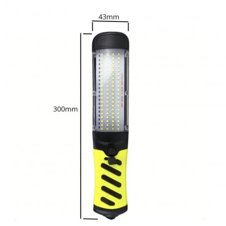 Lampe Torche LED Rechargeable - Baladeuse Atelier, ABS, 170g, Puissance A+++