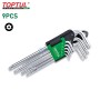 9PCS Long Type étoile Tamperproof Key Wrench Set T10-T50 TOPTUL | Clé et douille | MaBricole Algérie