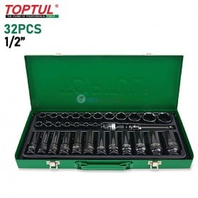 MaBricole | TOPTUL | Clé et douille | Douilles METRIQUE CR-V Satin 3/4" 12PT 26 x 52mm TOPTUL | BAEB2426