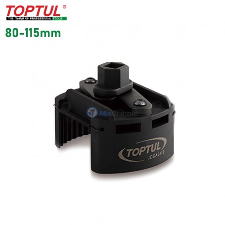 MaBricole | TOPTUL | Clé et douille | Clé à filtre à huile à deux voies 1/2 80-115mm TOPTUL | JDCA0112