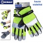 Gants de sécurité très visibles couleur jaune citron serrage scratch KOBALT|0495717 | Protection des mains | MaBricole Algérie