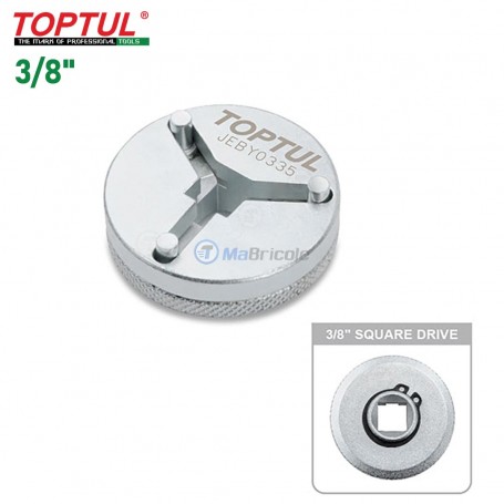 Adaptateur de retour de piston de frein réglable à 3 broches 3/8" Ø 20-35mm TOPTUL | Clé et douille | MaBricole Algérie