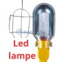 Baladeuse LED, lampe de travail LED cable 10m avec crochet | Lampe portative | MaBricole Algérie