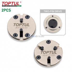 مجموعة محول العودة مكبس الفرامل قابل للتعديل 2 و 3 دبوس 2 قطعة من توبتول.