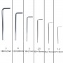 Jeu de 9 clés Allen hexagonal 1,5-10mm longueur 67-176mm au Chrome Vanadium (Cr-V) CROWN | CPHOK-HMBX09 | Clé et douille | MaBricole Algérie