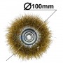 Brosse à godets en fil cuivré M14 ∅100mm 8500rpm HENESTPRO| YAG0523 | Pour meuleuse | MaBricole Algérie