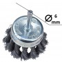 Brosse soucoupe torsadée ∅ 65mm 4500rpm gris HONESTPRO|YAG0604 | Pour perceuse et visseuse | MaBricole Algérie