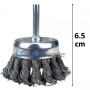 Brosse soucoupe torsadée ∅ 65mm 4500rpm gris HONESTPRO|YAG0604 | Pour perceuse et visseuse | MaBricole Algérie