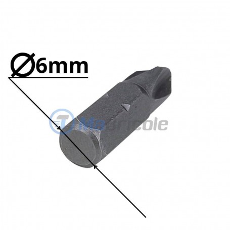 Embout De Visseuse WEKADOR PH-01 Philips - Titane Cruciforme 1 X 25 Mm - Neuf Sous Blister