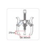 Extracteur d'engrenages à 3 mâchoires3x300mm TOPTUL | Clé et douille | MaBricole Algérie