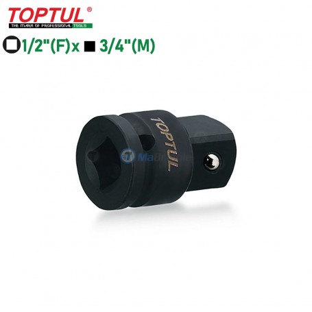 Adaptateur d'impact 1/2" (F) x 3/4" (M) TOPTUL | Clé et douille | MaBricole Algérie