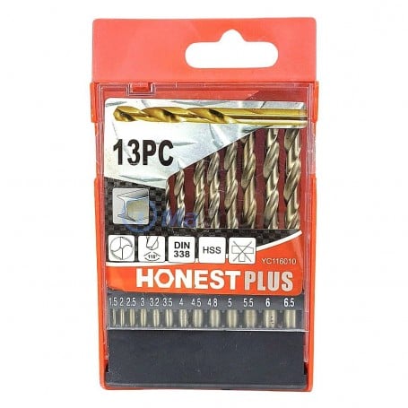 Lot De 13 Forets HSS à Embout Hexagonal 1.5mm-6.5mm, Neufs