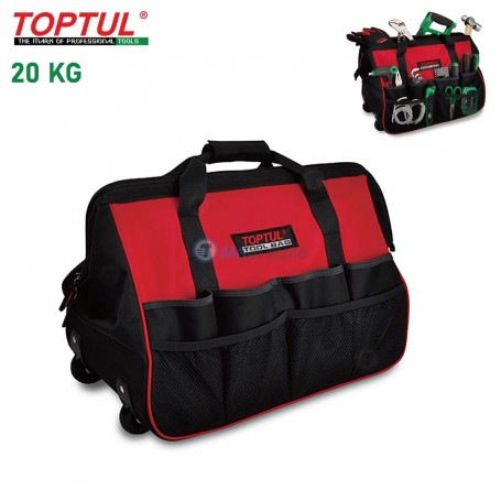 Sac à outils TOPTUL avec roulettes et poignée télescopique 530x270x320mm 20kg TOPTUL | Caisse à outils | MaBricole Algérie