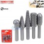 Jeu mèche râpe bois 5pcs ∅ 12mm tige 6mm en acier HONESTPRO | YAT1200 | Pour perceuse et visseuse | MaBricole Algérie