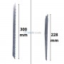 2 Lame de scie sabre 228/300mm en Inox épaisseur 1mm dents combinées HONESTPRO | YAT1001 | Pour scie électrique | MaBricole Algérie